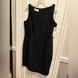 Jones New York Black Sheath Mini Dress